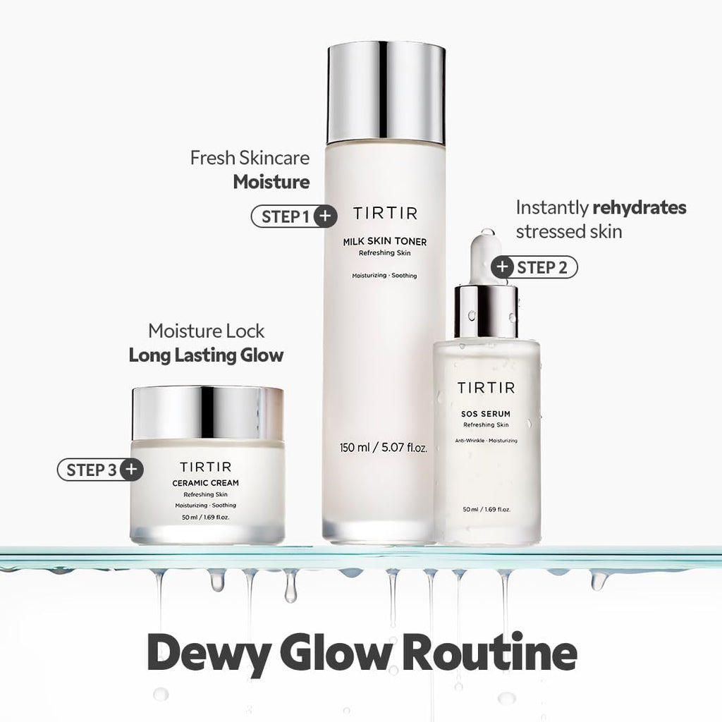 Ceramic Cream | Deep Moisturizer for Glass Skin, Polyglutamic Acid, Centella Asiatica Extract, Strong Skin Barrier, Lightweight, Mild, Nature Derived Ingredients, Dry Skin, Korean Skincare